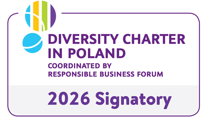 Diversity Charter in Poland, Coordinated by Responsible Business Forum, 2026 Signatory certification logo.